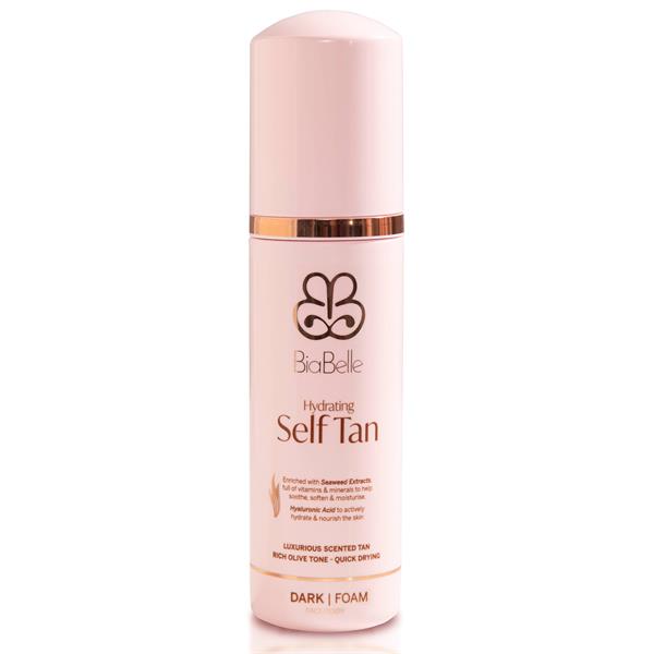 BiaBelle Hydrating Self Tan DARK /Foam/Face/Body 150ml