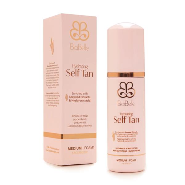 BiaBelle Hydrating Self Tan MEDIUM /Foam/Face/Body 150lm